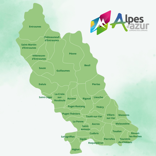 Carte Alpes d'Azur Carte Alpes d'Azur