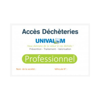 Badge professionel_Univalom Badge professionel_Univalom