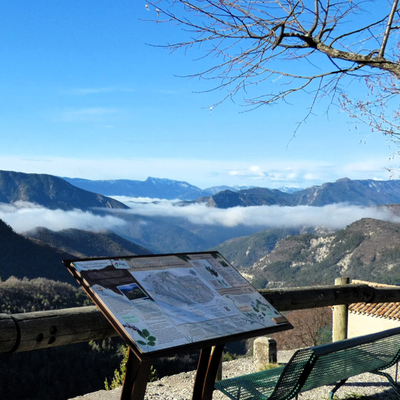 Panneau explicatif dans un des 3 villages Panneau explicatif dans un des 3 villages