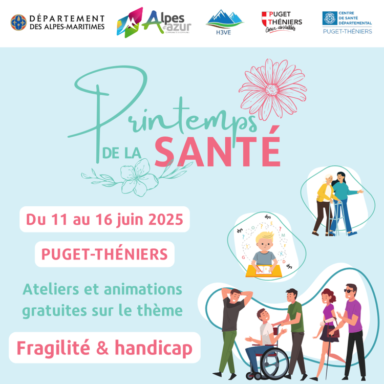 Le Printemps de la santé revient à Puget-Théniers du 11 au 16 juin 2025 Le Printemps de la santé revient à Puget-Théniers du 11 au 16 juin 2025