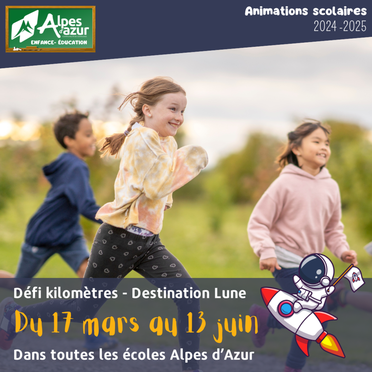 Défi kilomètres des écoles : destination Lune !  Défi kilomètres des écoles : destination Lune !
