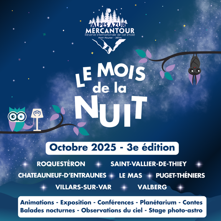 Le Mois de la Nuit 2025 dans la RICE Alpes Azur Mercantour Le Mois de la Nuit 2025 dans la RICE Alpes Azur Mercantour