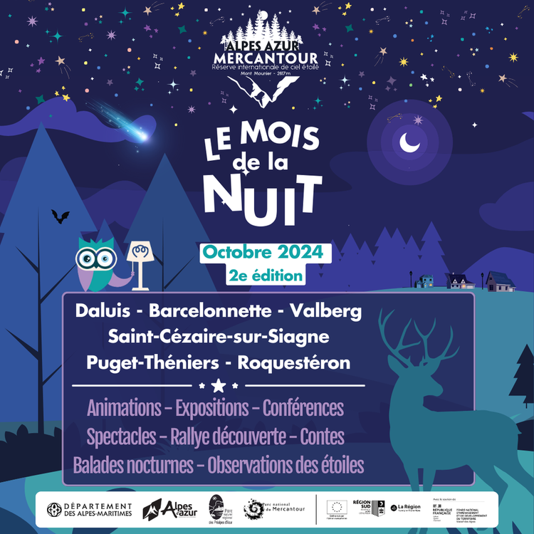 Mois de la Nuit 2024 : un mois d'animations dédiées au monde nocturne !  Mois de la Nuit 2024 : un mois d'animations dédiées au monde nocturne !